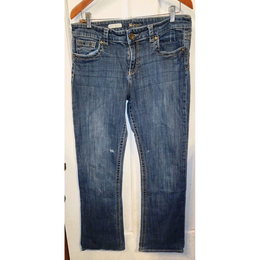 KUT from the Kloth Natalie High Rise Fab Ab Bootcut Jeans Size 12 Distressed